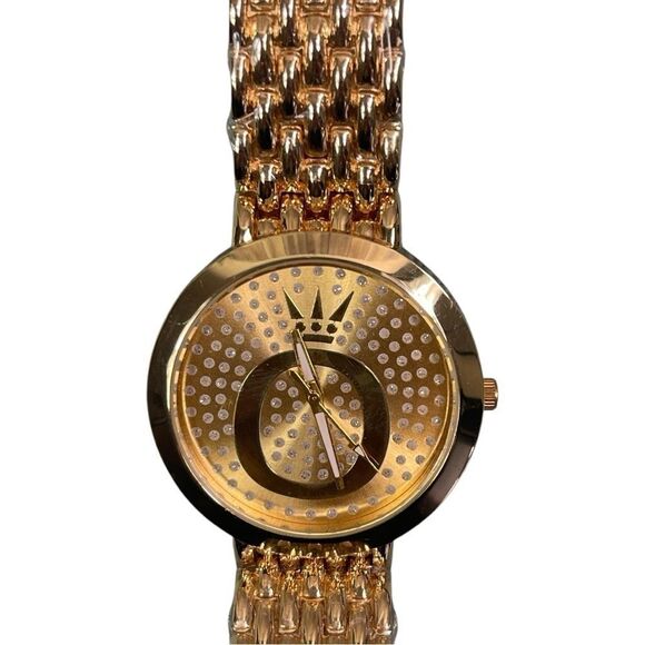 Designer Inspired Gold Plated Quartz Watch main image 12